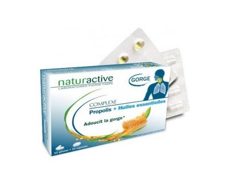 NaturactiveComplejo de Propóleo + Aceites Esenciales 10 glóbulos + 10 cápsulasen oferta