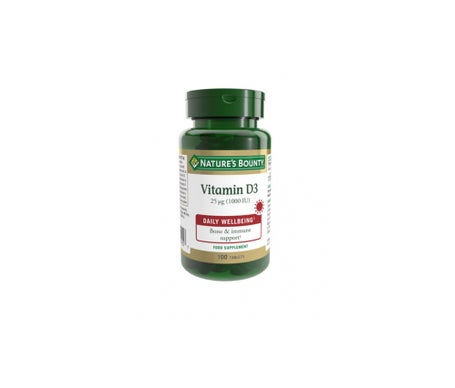 Nature'S Bounty Vitamina D3 25Mg 1000Iu 100Compen Oferta