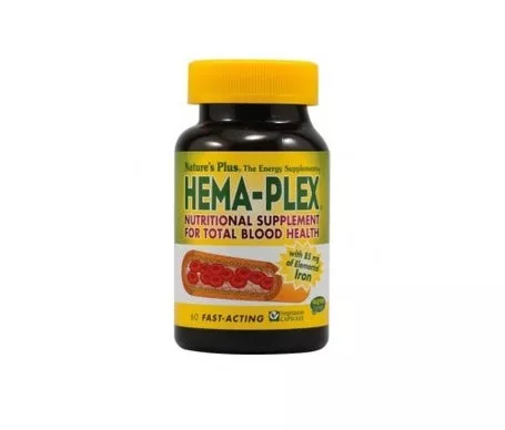 Nature's Plus Hema-Plex II 60compen oferta