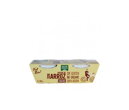 Naturgreen Postre Ecológico De Arroz Y Cacao (2x125 G)en oferta