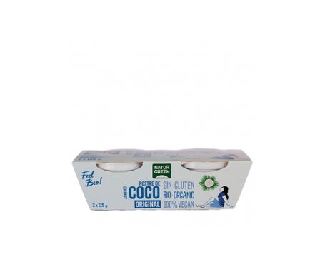 Naturgreen Postre Ecológico De Coco Original 2x125gen oferta