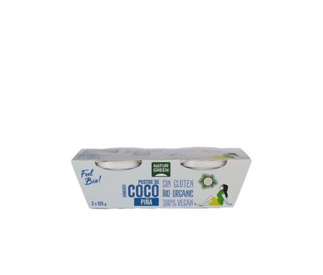 Naturgreen Postre Ecológico De Coco YPiña 2x125gen oferta