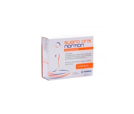 Normon suero oral naranja 2udsx250mlen oferta
