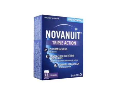 Novanuit Triple Acción Sueño Comida Suplementaria Caja de 30 Glúculasen oferta
