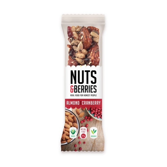 Nuts&Berries Barrita Energética Bio Almendras Y Arándanos 30Gen oferta