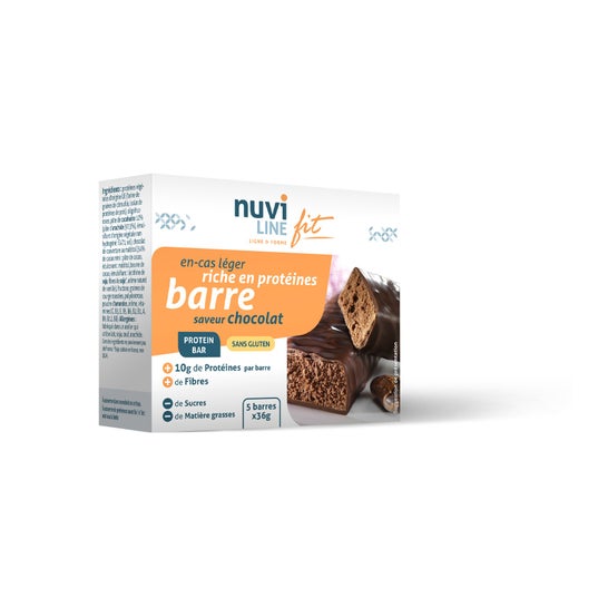 Nuviline Barrita Proteica Chocolate Sin Gluten 5udsen oferta