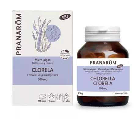 Pranarôm Chlorella Bio 500mg 150compen oferta