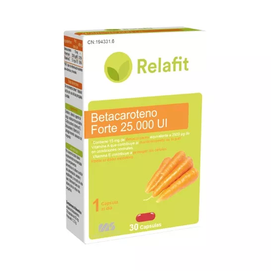 En Oferta Relafit Betacaroteno Forte 25000 Ui 30 Cápsulasen Oferta