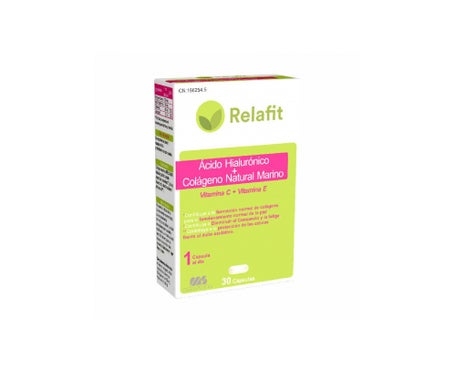 Relafit Colágeno Natural Marino + Ácido Hialurónico 30 cápsulasen oferta