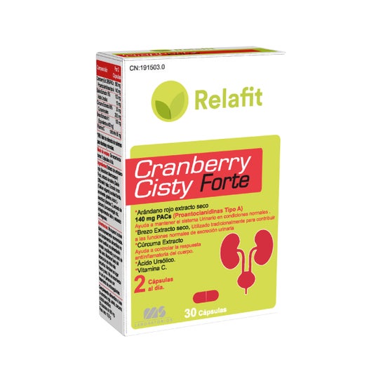 Relafit Cranberry Cisty Forte 30 cápsulasen oferta