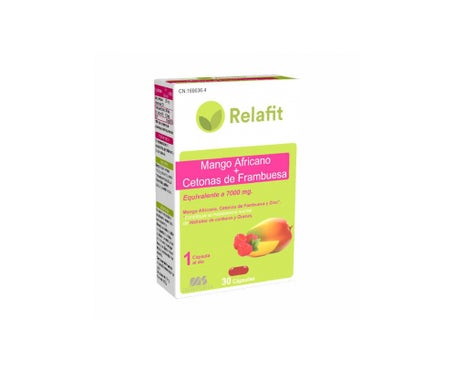 Relafit Mango Africano + Cetonas de Frambuesa 30 cápsulasen oferta