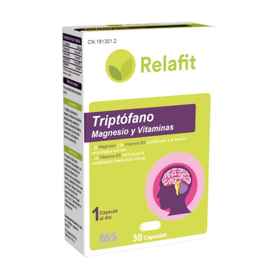 Relafit Triptófano Magnesio Y Vitaminas B3