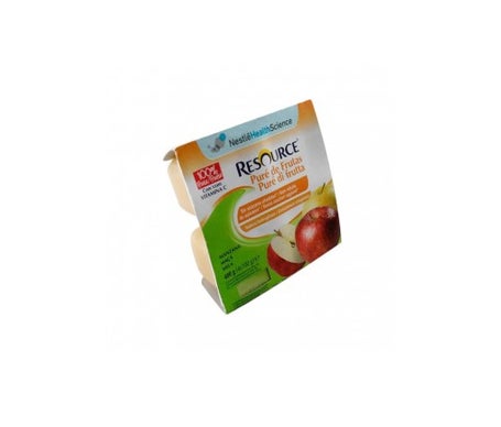 Resource pure manzana 4 tarrinas x 100gen oferta
