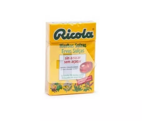 Ricola hierbas suizas caramelos sin azúcar 50gen oferta