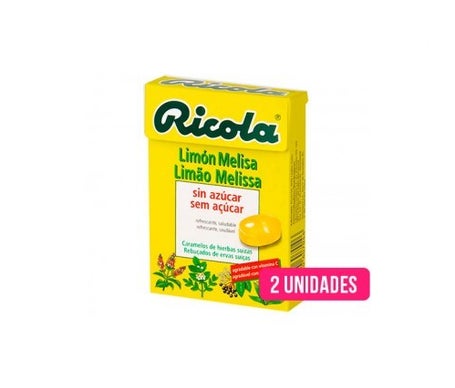Ricola limón-melisa caramelos sin azúcar 50g+50gen oferta