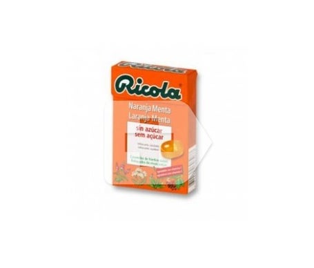 Ricola naranja-menta caramelos sin azúcar 50gen oferta