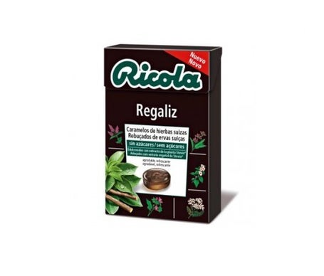 Ricola regaliz caramelos sin azúcar 50gen oferta