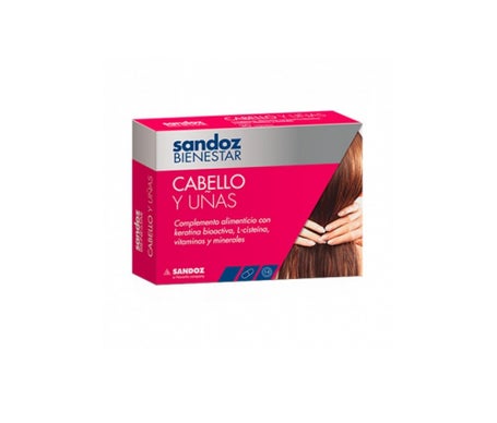Sandoz Bienestar cabello y uñas 30cápsen oferta
