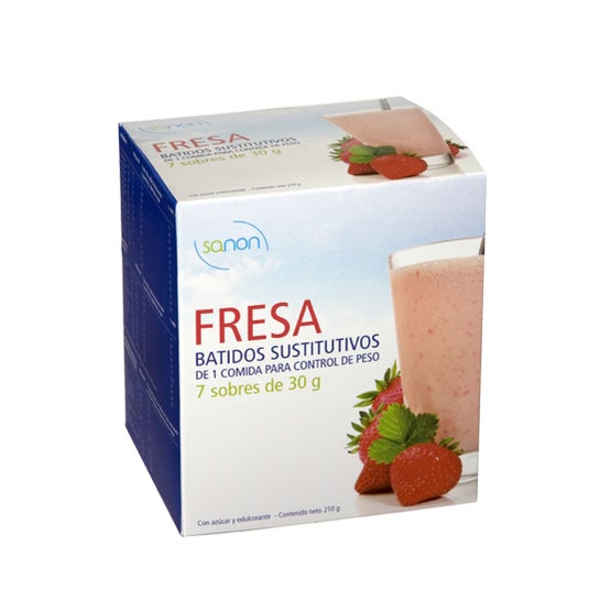 Sanon batido sustitutivo fresa 7 sobres 30gen oferta