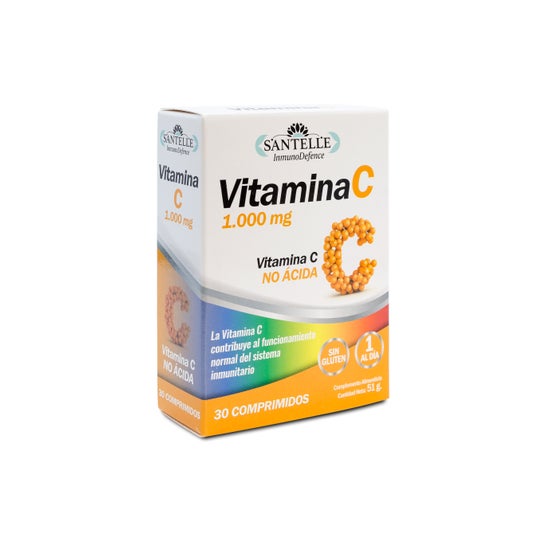 Santelle Inmunodefence Vitamina C 1000mg 30compen oferta