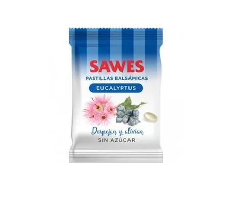 En Oferta Sawes Pastillas Balsámicas Sin Azícar Sabor Eucalyptus En Bolsa 50Gen Oferta