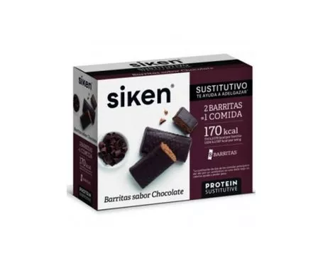Siken Barrita Sustitutivas Chocolate 8 Unidades +2 Regaloen oferta