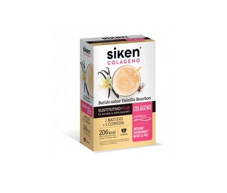 Siken Batido Sustitutivo con Colágeno y Sabor a Vainilla 6 Sobresen oferta