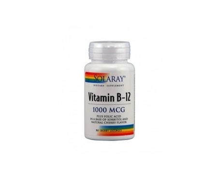 Solaray vitamina B12 1000mcg + Ácido fólico 90compen oferta