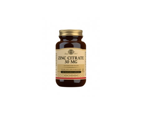 Solgar Citrato de Zinc 30mg 100capsen oferta