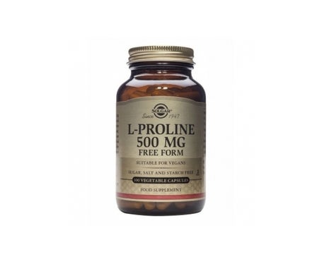 Solgar L-prolina 500mg 100capsen oferta
