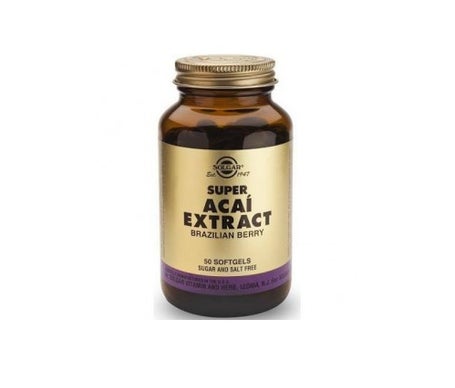 Solgar Super Acaí Extracto De Baya De Brasil 50 Capsen oferta