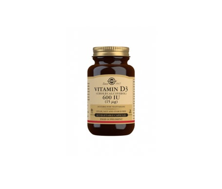 Solgar Vitamina D3 600 UI 15mg 60 Cáps Vegetalesen oferta