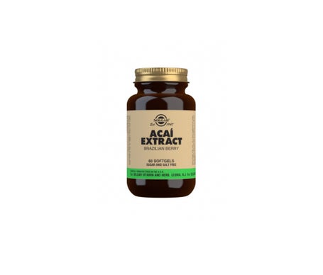 Solgar acai extracto de baya de brasil 60 cápsulasen oferta