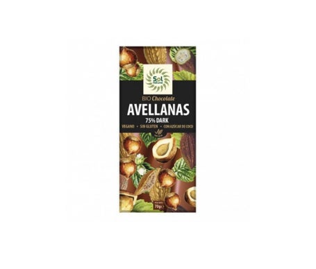 Solnatural Choco 85% Cacao Bio sin Gluten 70gen oferta