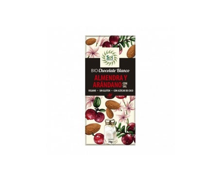 Solnatural Choco Blanco Almendras y Arándano Bio 70gen oferta