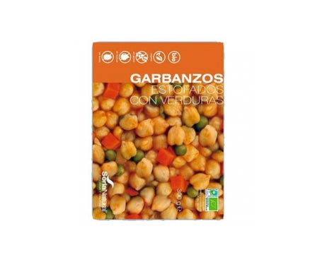 Soria Natural Garbanzos Estofados Con Verduras Ecológicos 300gen oferta