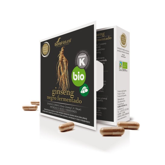 Soria Natural Ginseng Negro Fermentado Bio 24capsen oferta