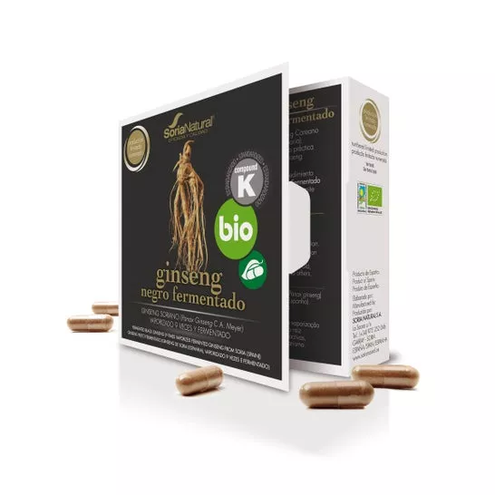 Soria Natural Ginseng Negro Fermentado Bio 24capsen oferta