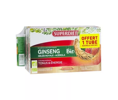 Super Diet Ampollas Ginseng Bio + Tubo de Acerolaen oferta