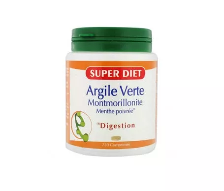 Super Diet Green Clay Montmorillonite Menta 250 comprimidosen oferta