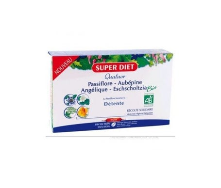 Super Diet Quartet Relaja 20 ampollas orgánicasen oferta