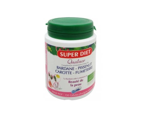 Super Diet Quatuor Bardana Belleza de la Piel Orgánico 150 cápsulasen oferta