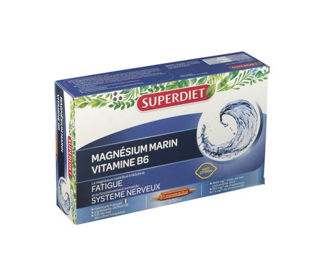 Super DietMagnsium Marin Vitamina B6 20 ampollasen oferta