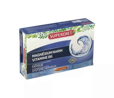 Super DietMagnsium Marin Vitamina B6 20 ampollasen oferta