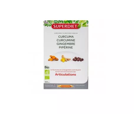 Superdiet Cúrcuma Curcumina Jengibre Piperina 20ampen oferta
