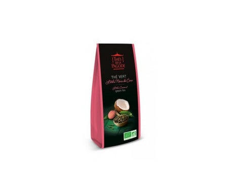 Ths de la Pagoda Orgánica Verde Th Litchi Coco 100gen oferta