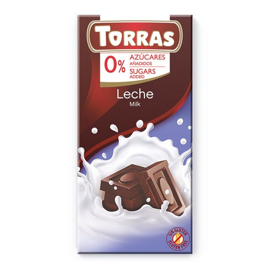 Torras Chocolate Leche sin Gluten sin Azúcar 75gen oferta