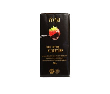 Vivani Chocolate Negro Cobertura Postres 200gen oferta