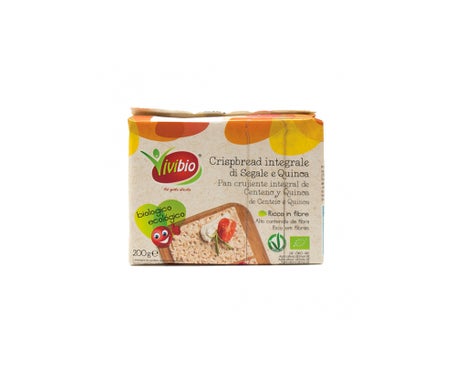 Vivibio Pan Crujiente Centeno Quinoa 200gen oferta