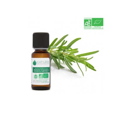 Voshuiles Aceite esencial orgánico de romero al alcanfor 20mlen oferta
